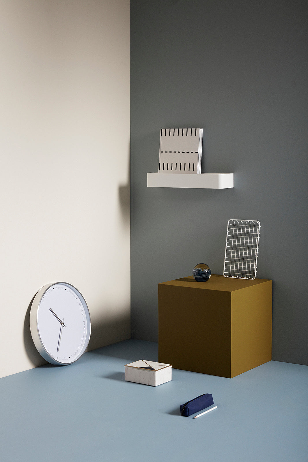 Zeit ur weiß - Ø40x5cm