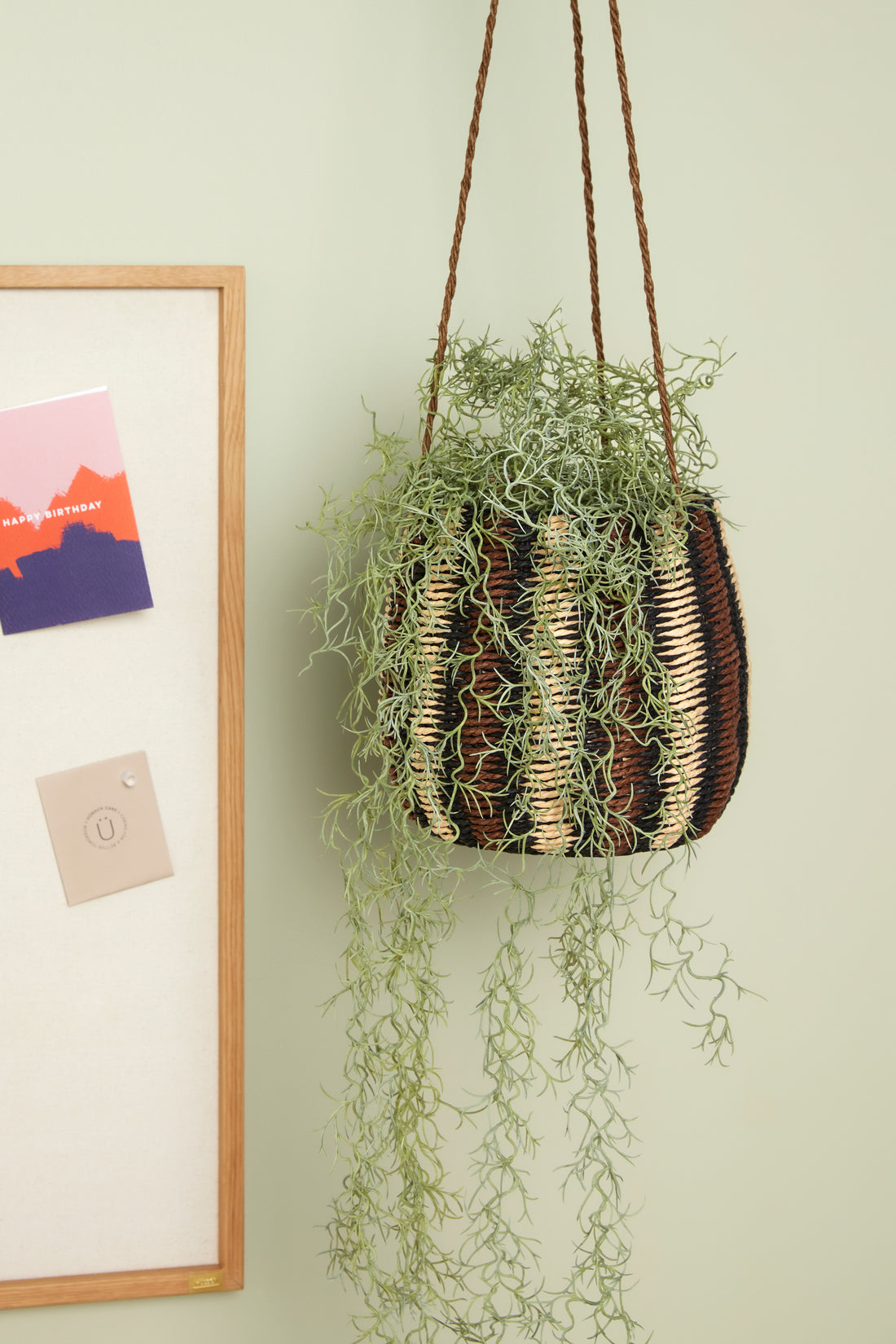 Faye Korb luftig beige/braun/rotbraun - Ø17xh20cm