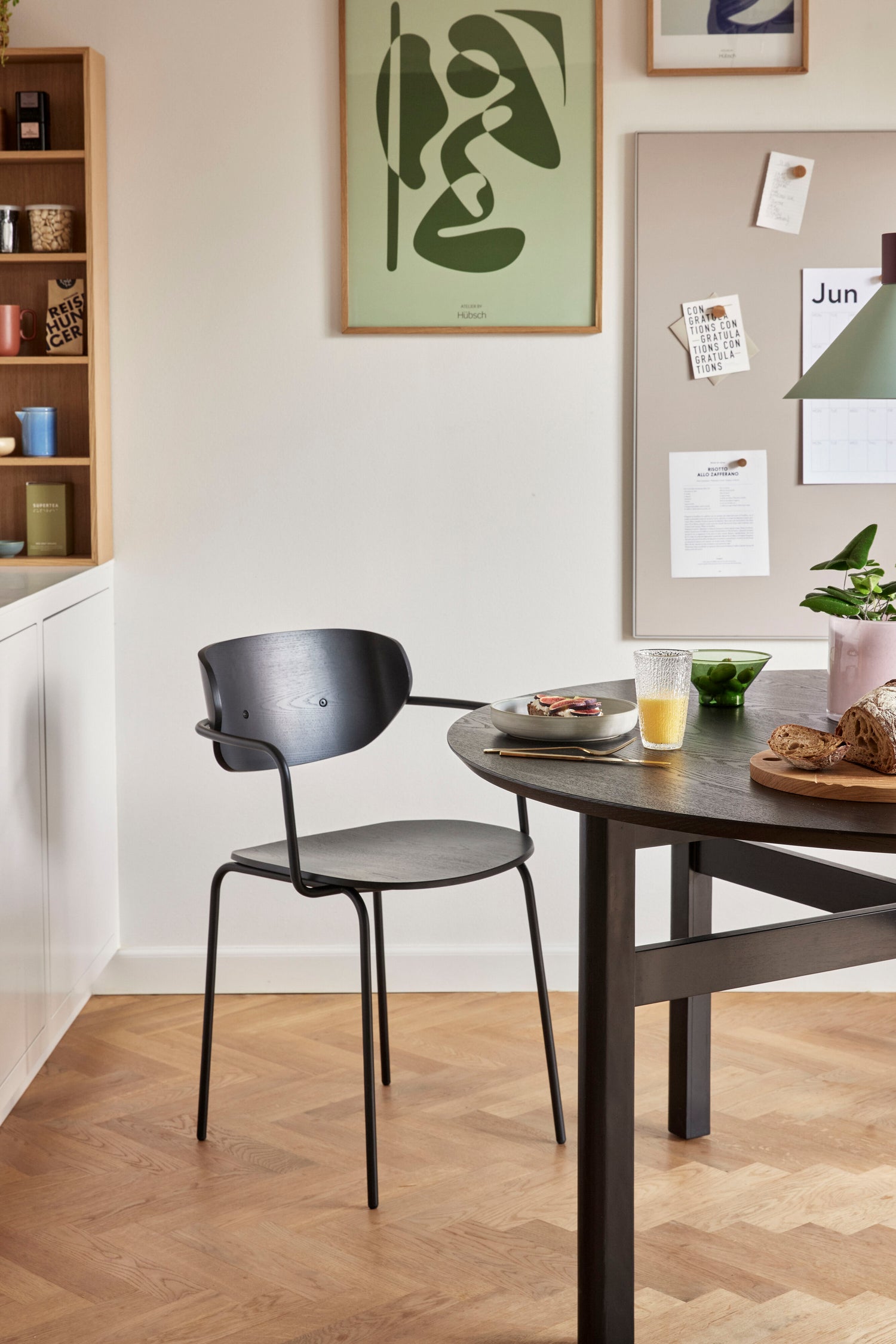 Fjord Esstisch groß schwarz - Ø140xh74cm