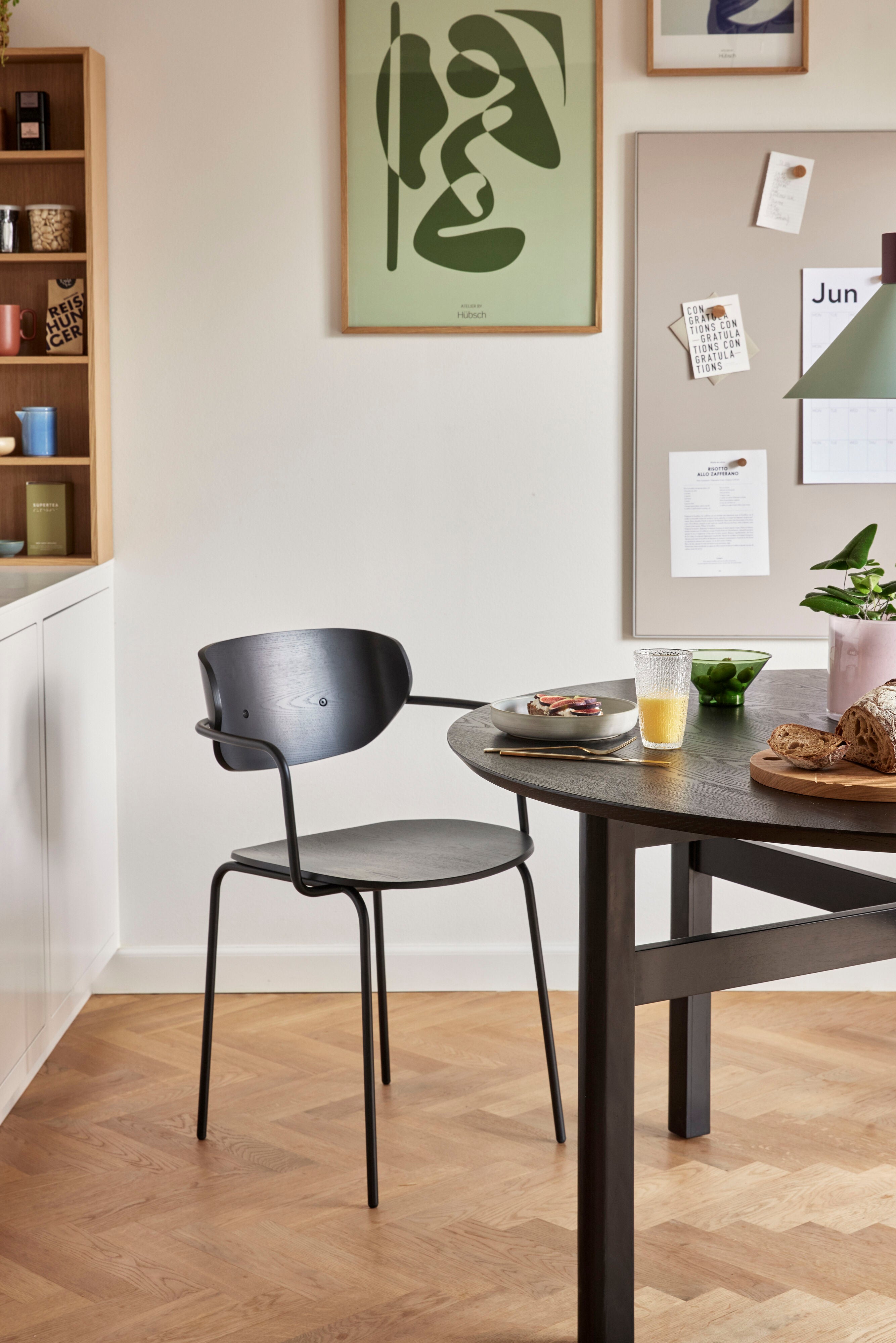 Fjord Esstisch groß schwarz - Ø140xh74cm