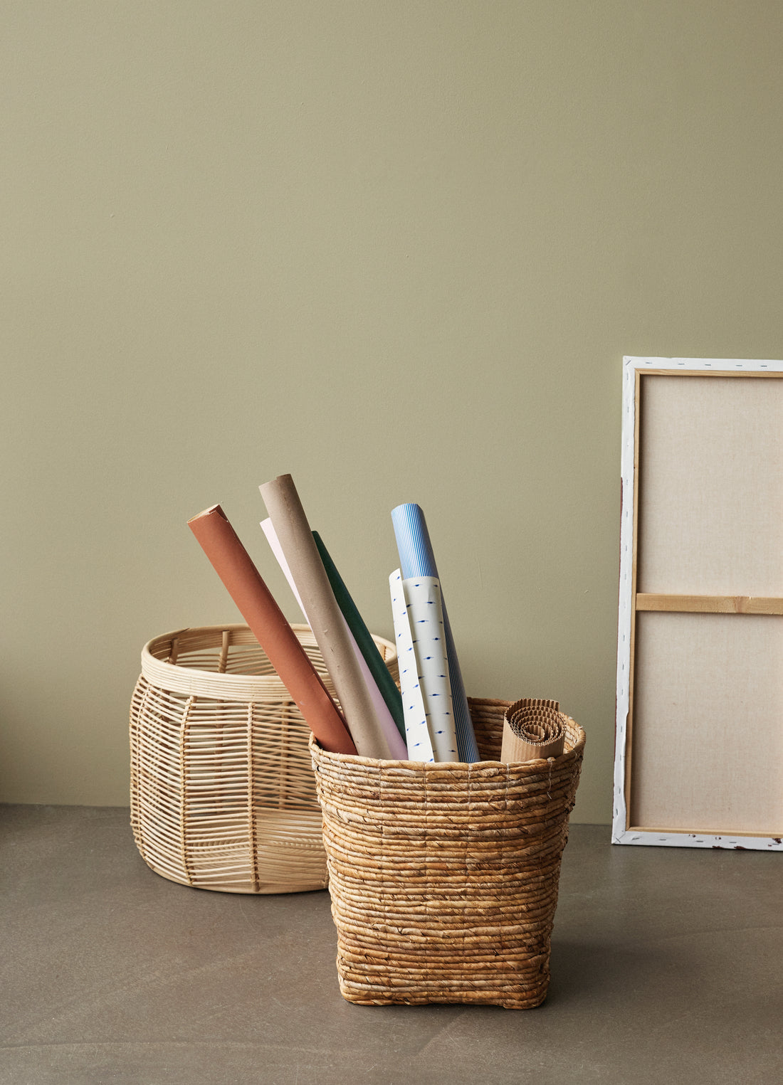 Luna -Kurve Natur (Set von 2) - Ø34xh30, Ø44xh34cm