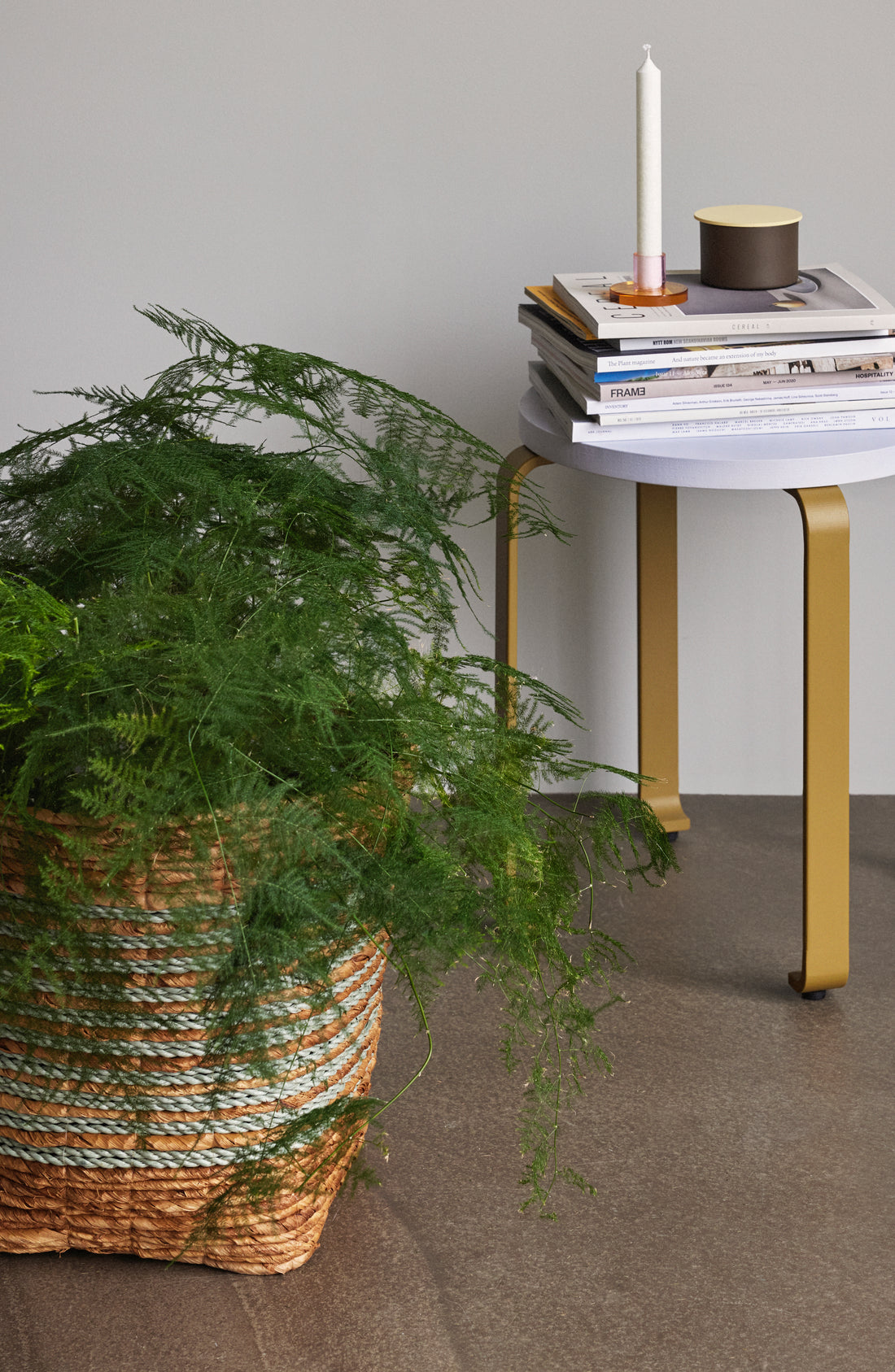 Curve Nature/Mint (Set von 2) - Ø36xh34, Ø40xh40cm