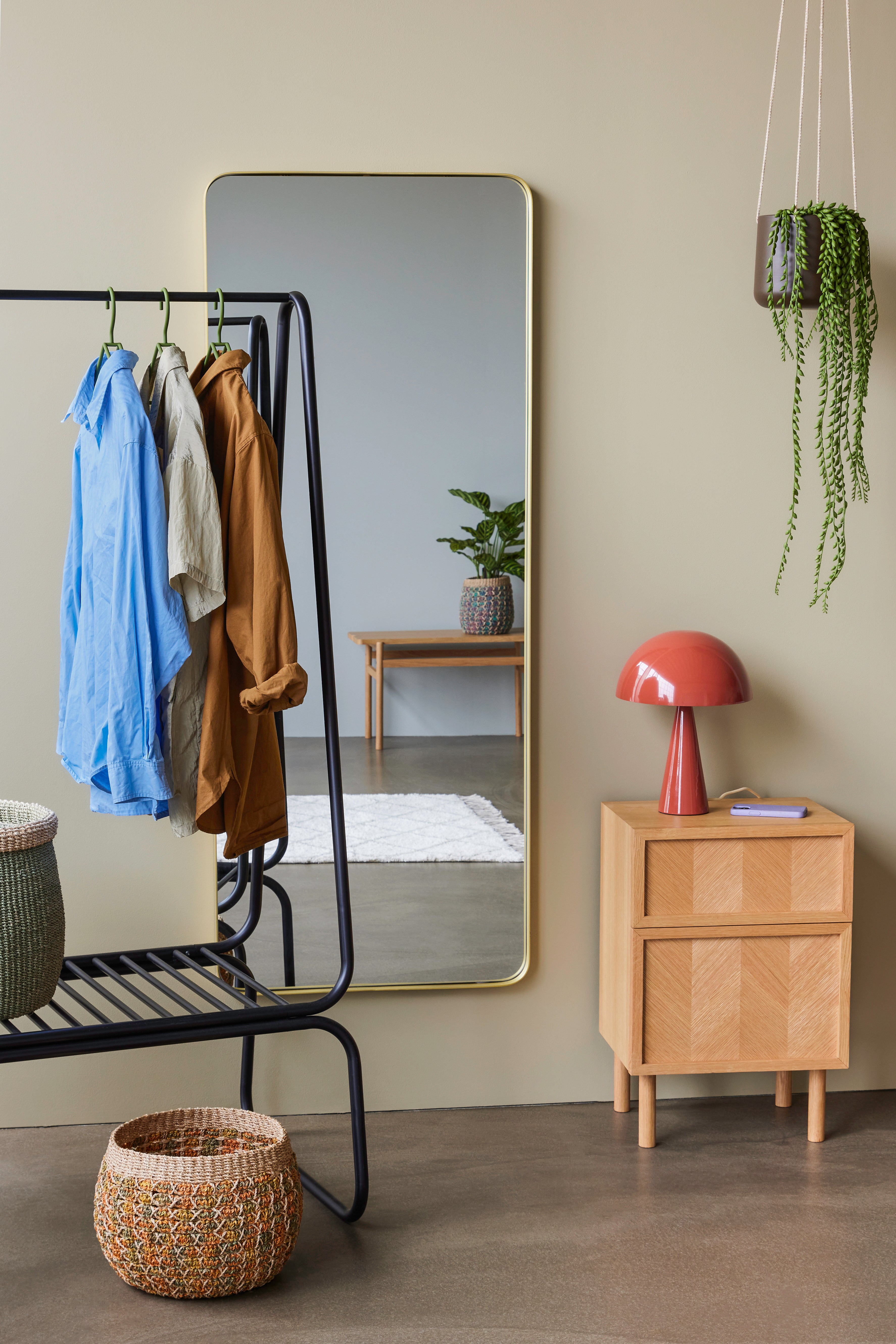 Mush Tischlampe Mini Rot - ø25xh34cm