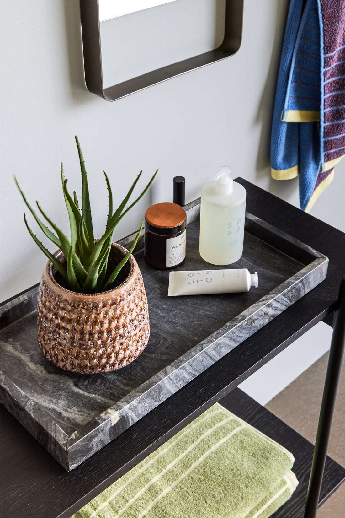 Grand Tablays Black (Set von 2) - 30x15xh2, 50x25xh4cm