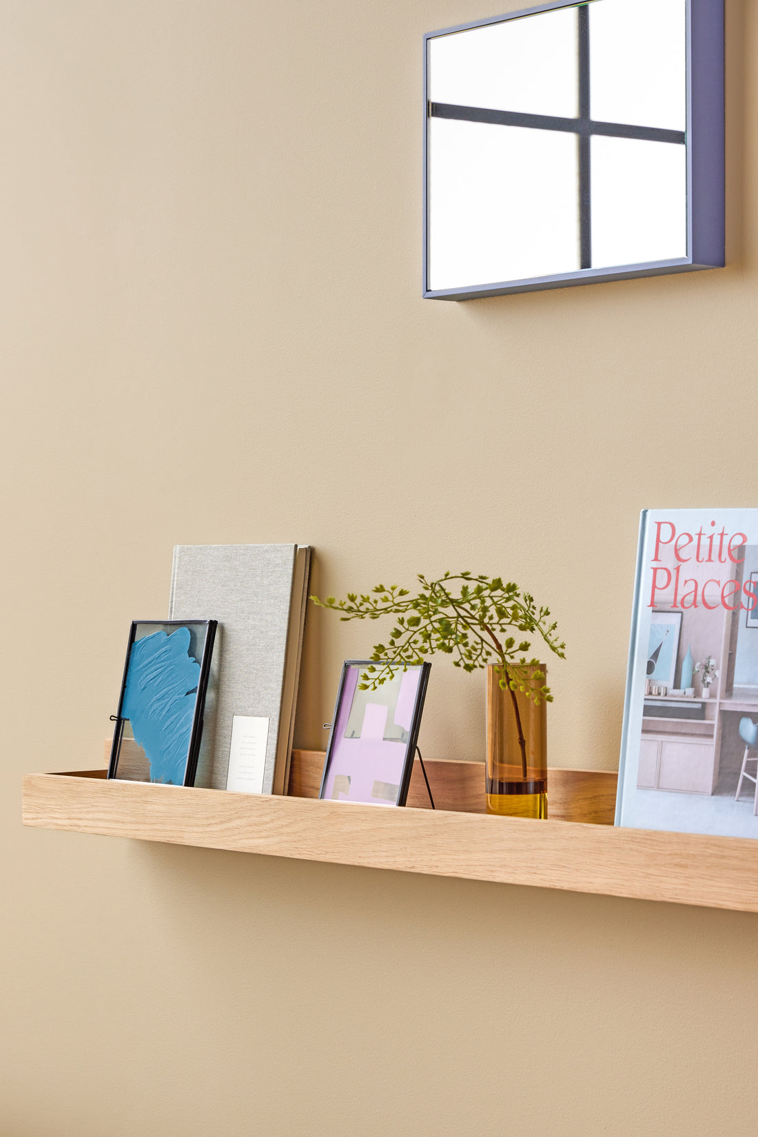 Menschen Bildregal mittlere Natur - 80x11xh8cm