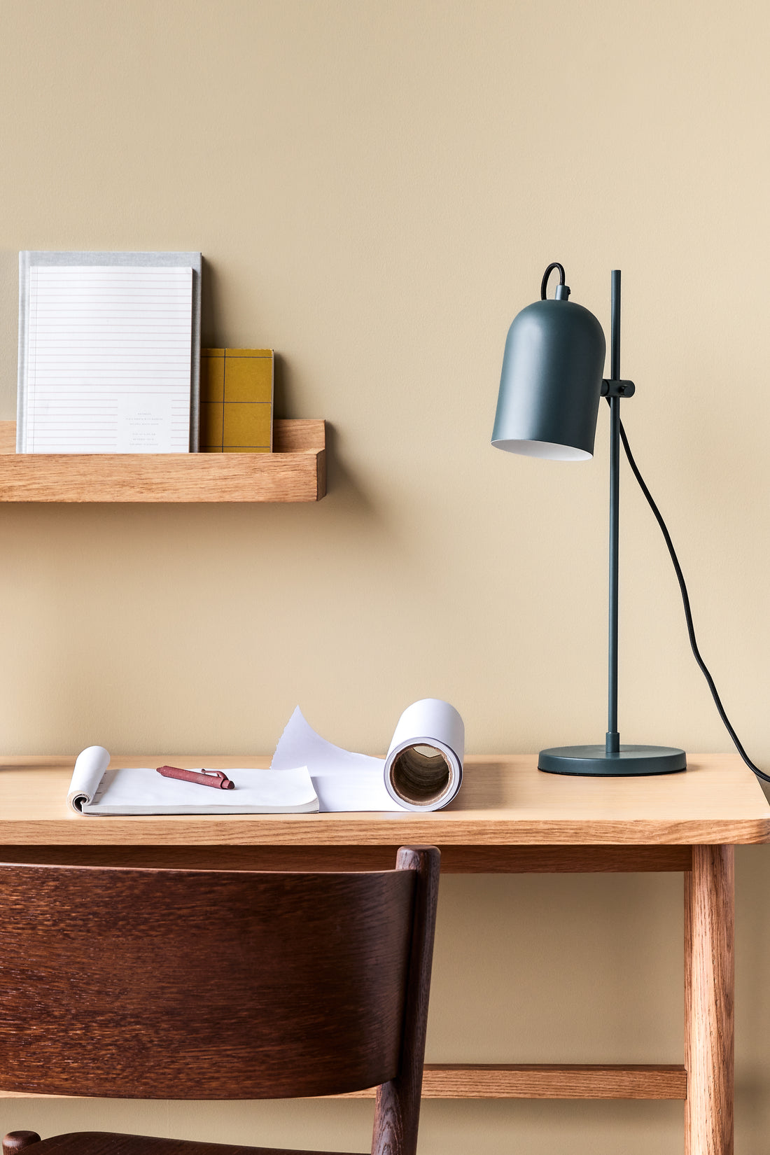 Rohrtischlampe Blau - 15xH50cm, E14/40W