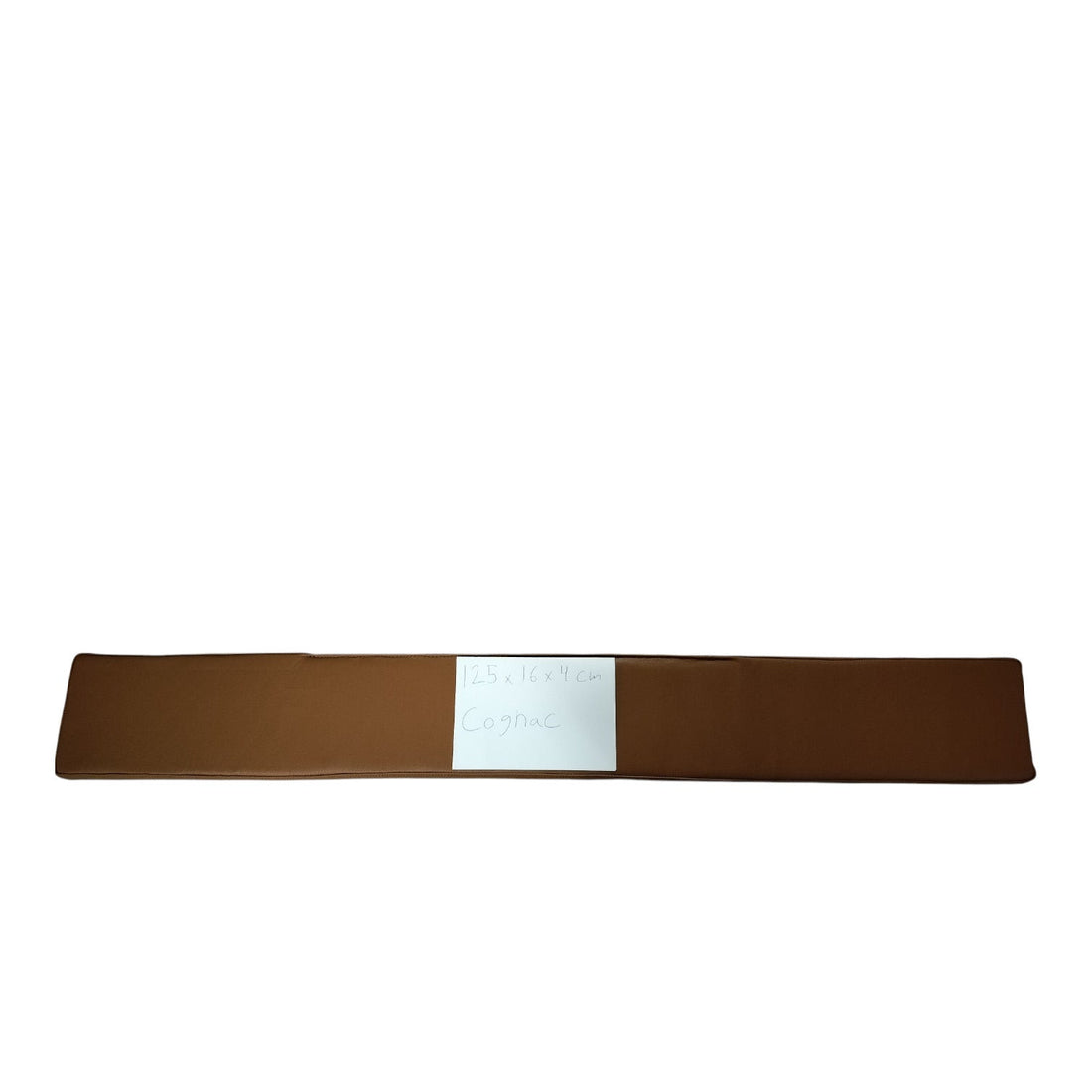 Restabschnitt - 125x16x4 cm Lederkissen in Cognac