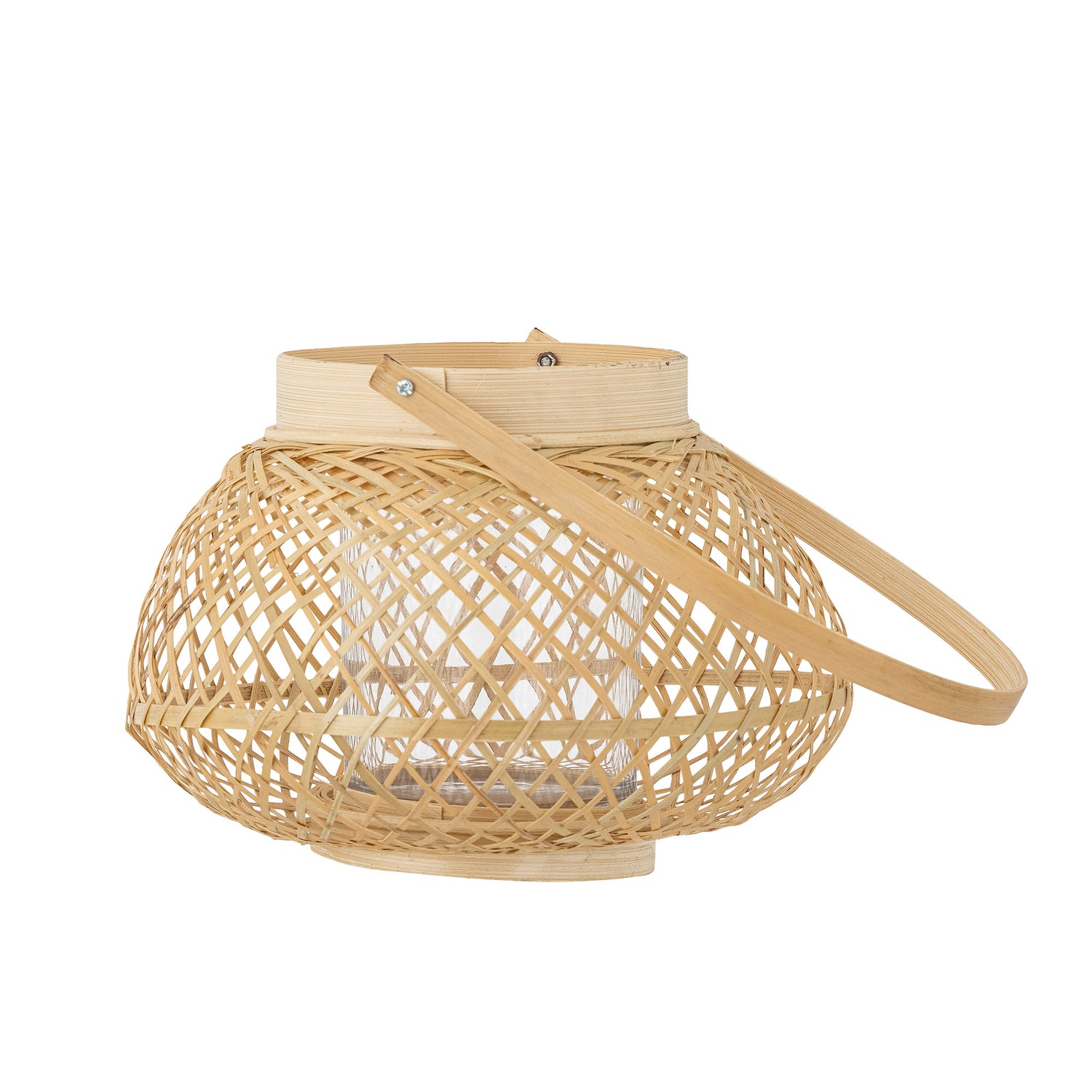 Malda -Laternen mit Glas, Natur, Bambus