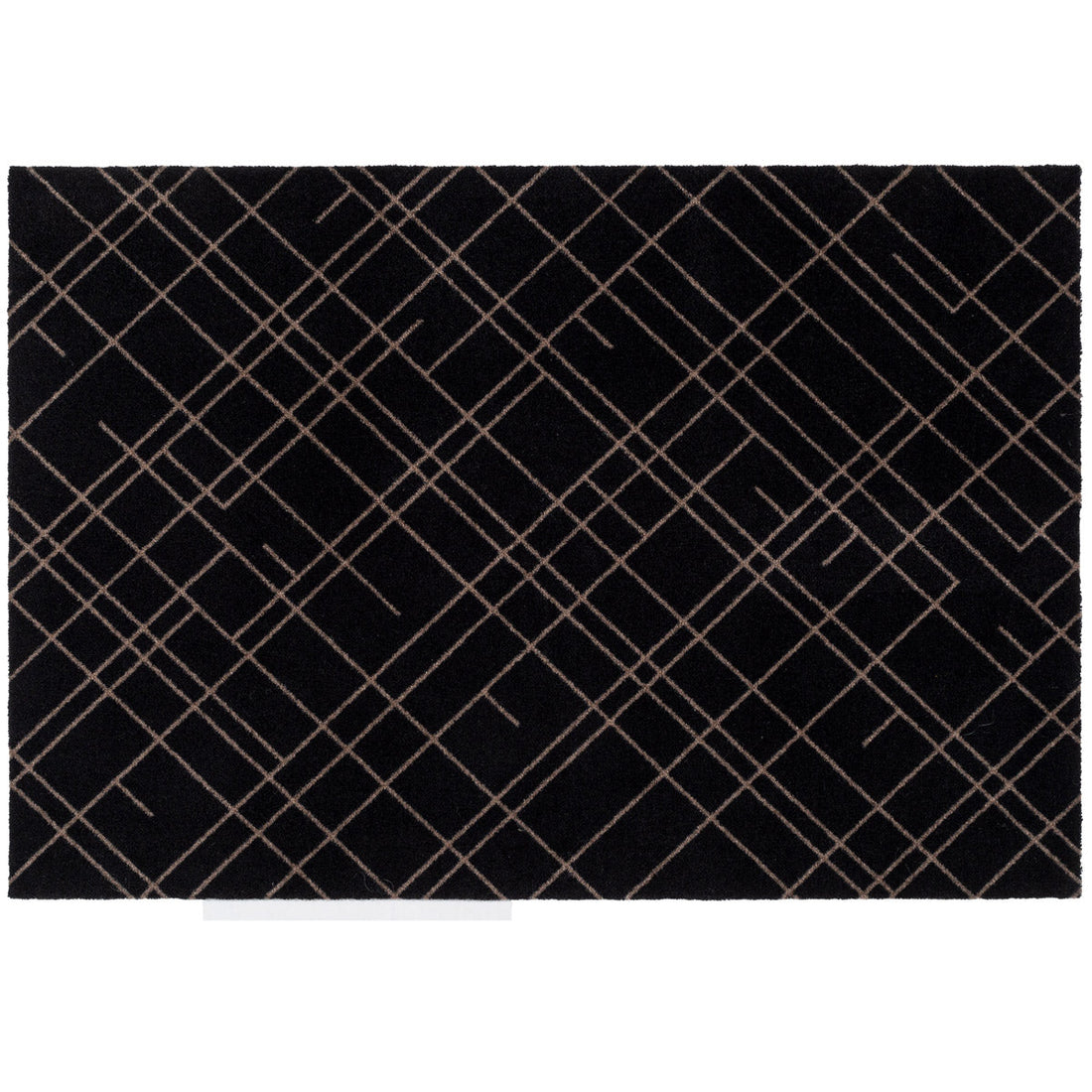 Bodenmatte 90 x 130 cm - Linien/Sandschwarz