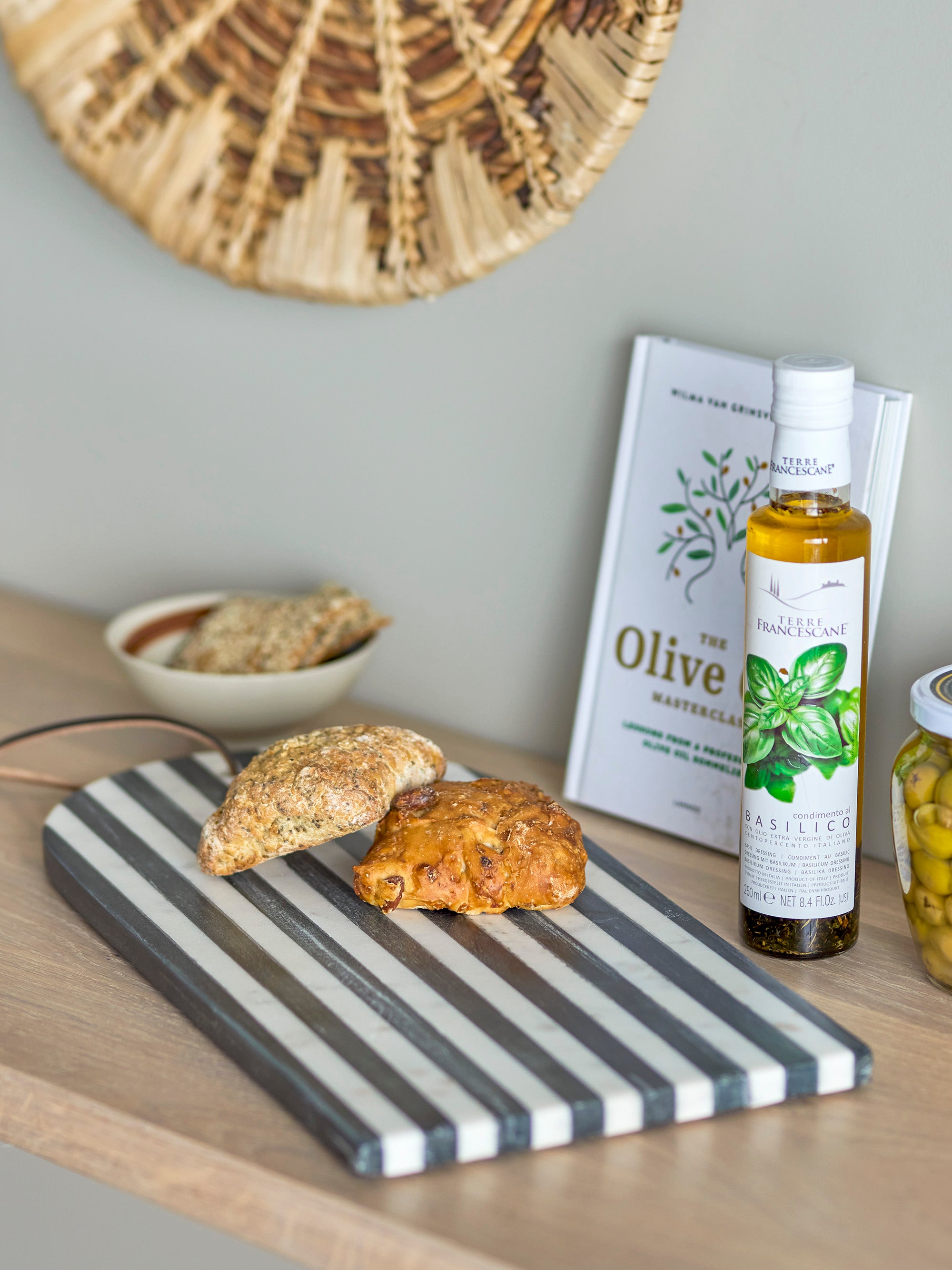 Illuna -Schneidebrett, Schwarz, Marmor