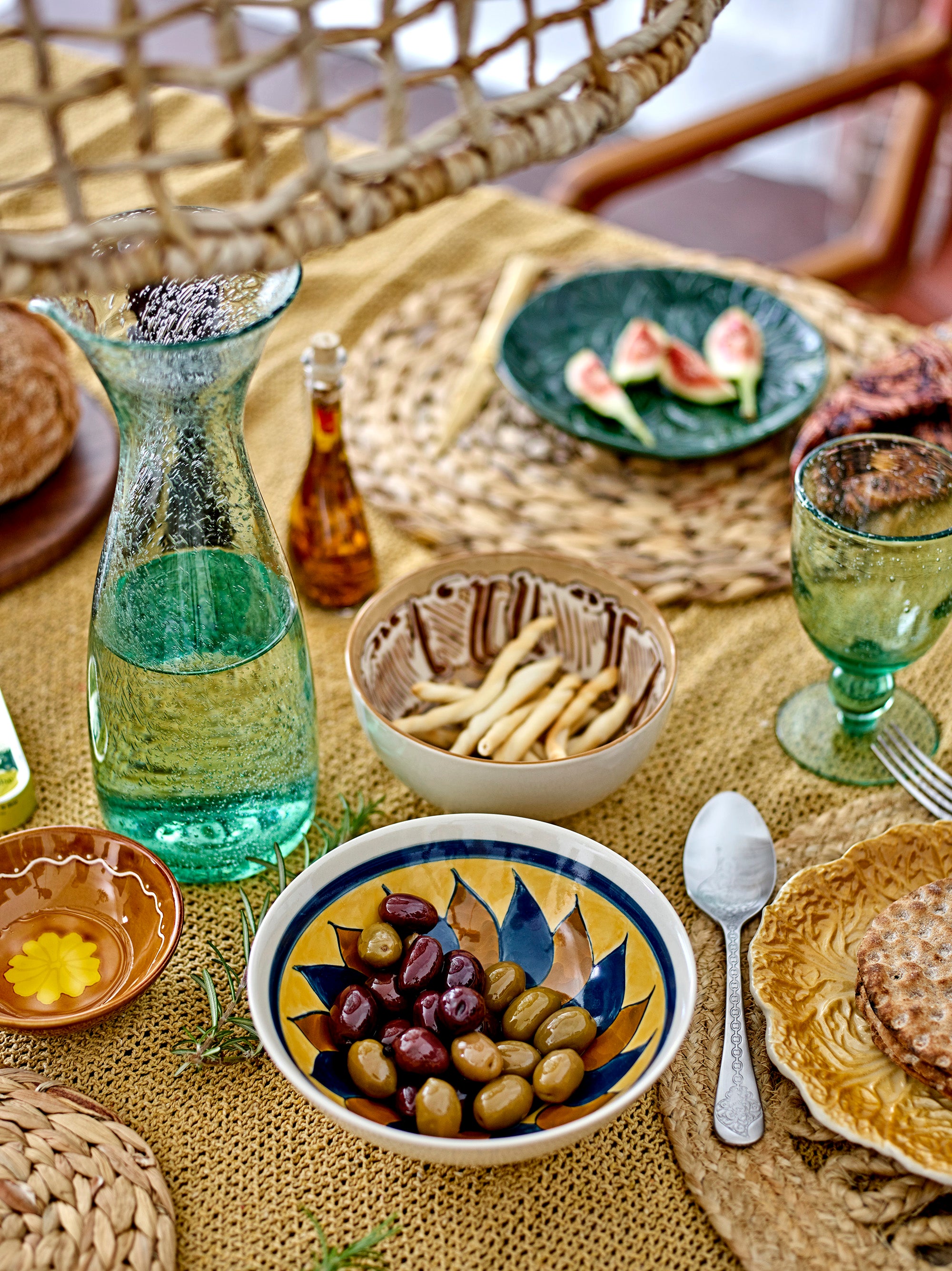 MANELA -Weingläser, grün, Glas