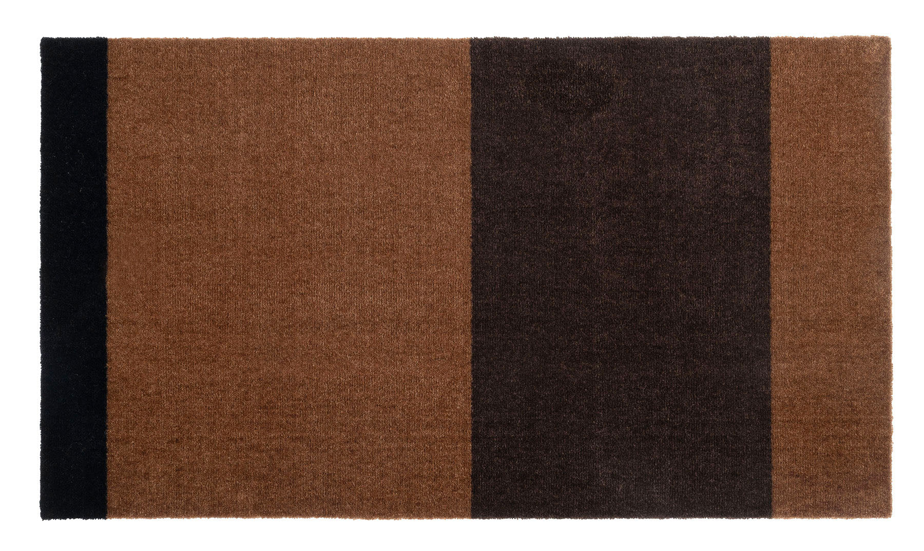 Neu - Streifen horizontal - Cognac/Dunkelbraun/Schwarz