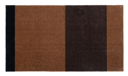 Neu - Streifen horizontal - Cognac/Dunkelbraun/Schwarz