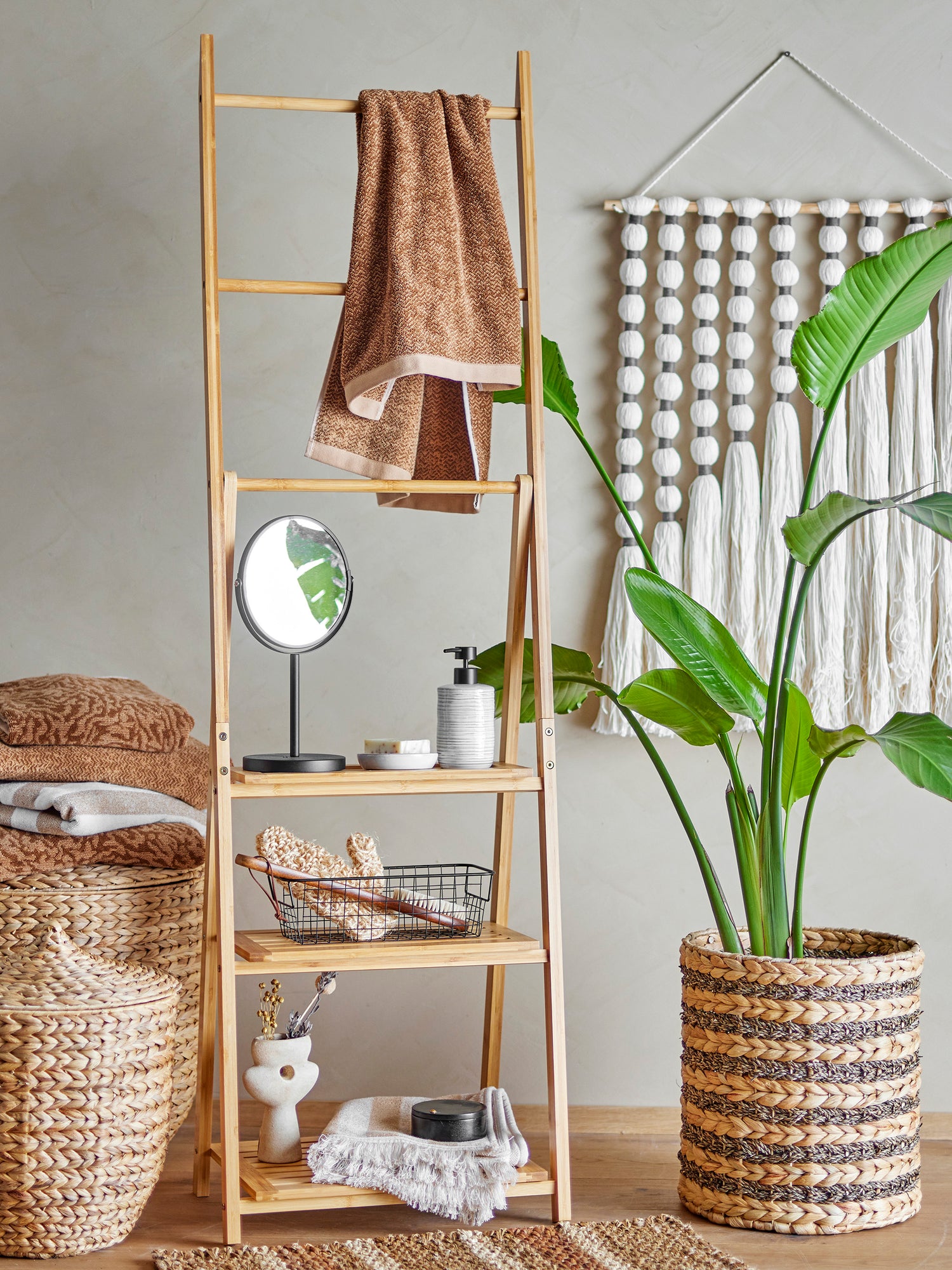 Milder Tischspiegel, Schwarz, Metall