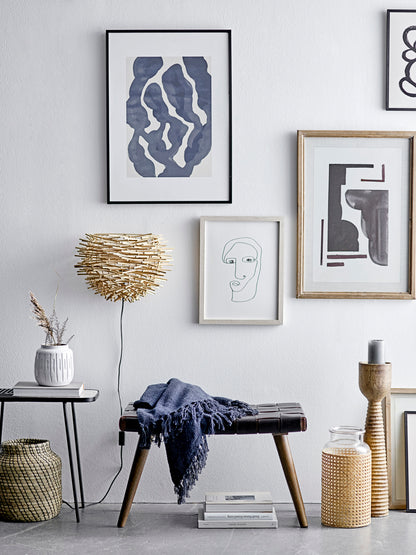 Linda Plaid, Blau, recycelte Baumwolle