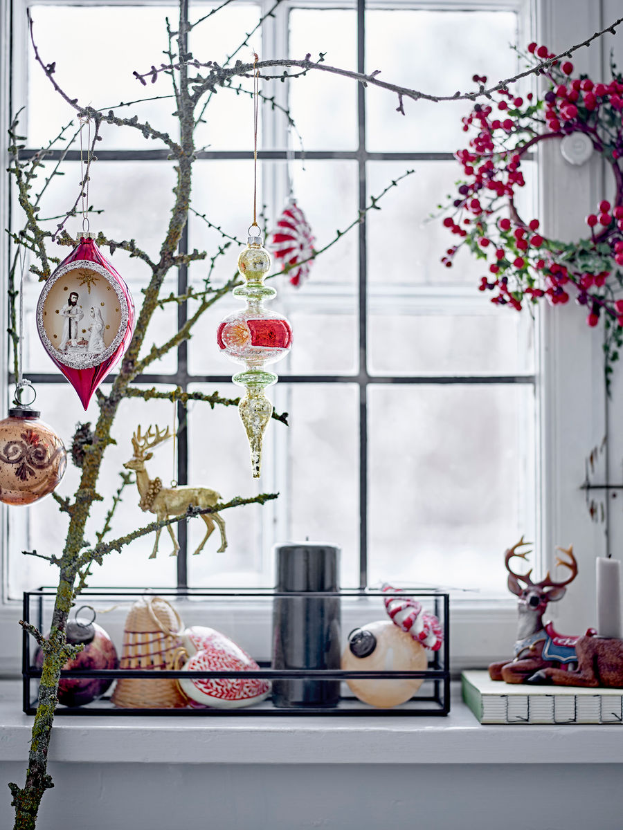 Bloomingville Filula Fyrfadsstage, Sort, Glas - Bloomingville - DesignGaragen.dk