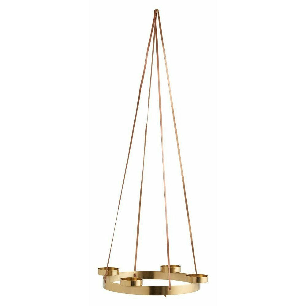 Nordal ARONA Kerzenständer/Adventskranz - ø41 cm - gold