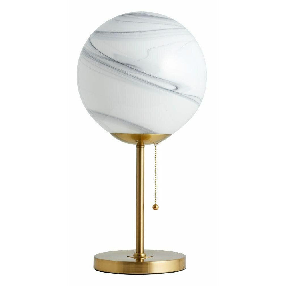 Nordal FAUNA Tischleuchte aus Glas - H49 cm - weiß/gold