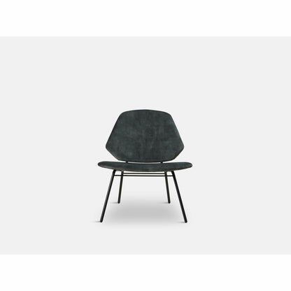 Woud - Lean Lounge Chair - staubiges Grün