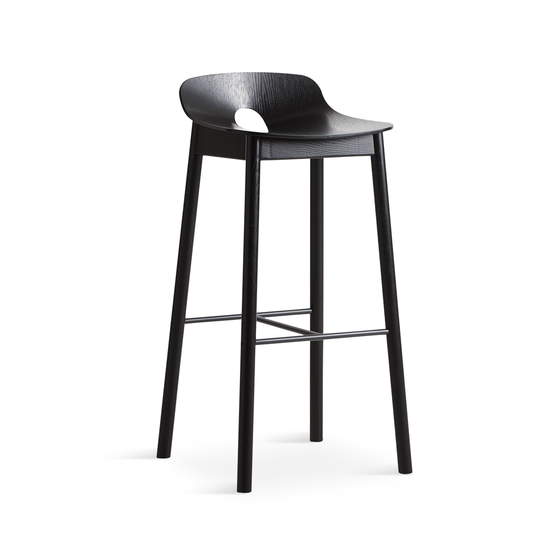 Woud - Mono Bar Stool - Schwarz