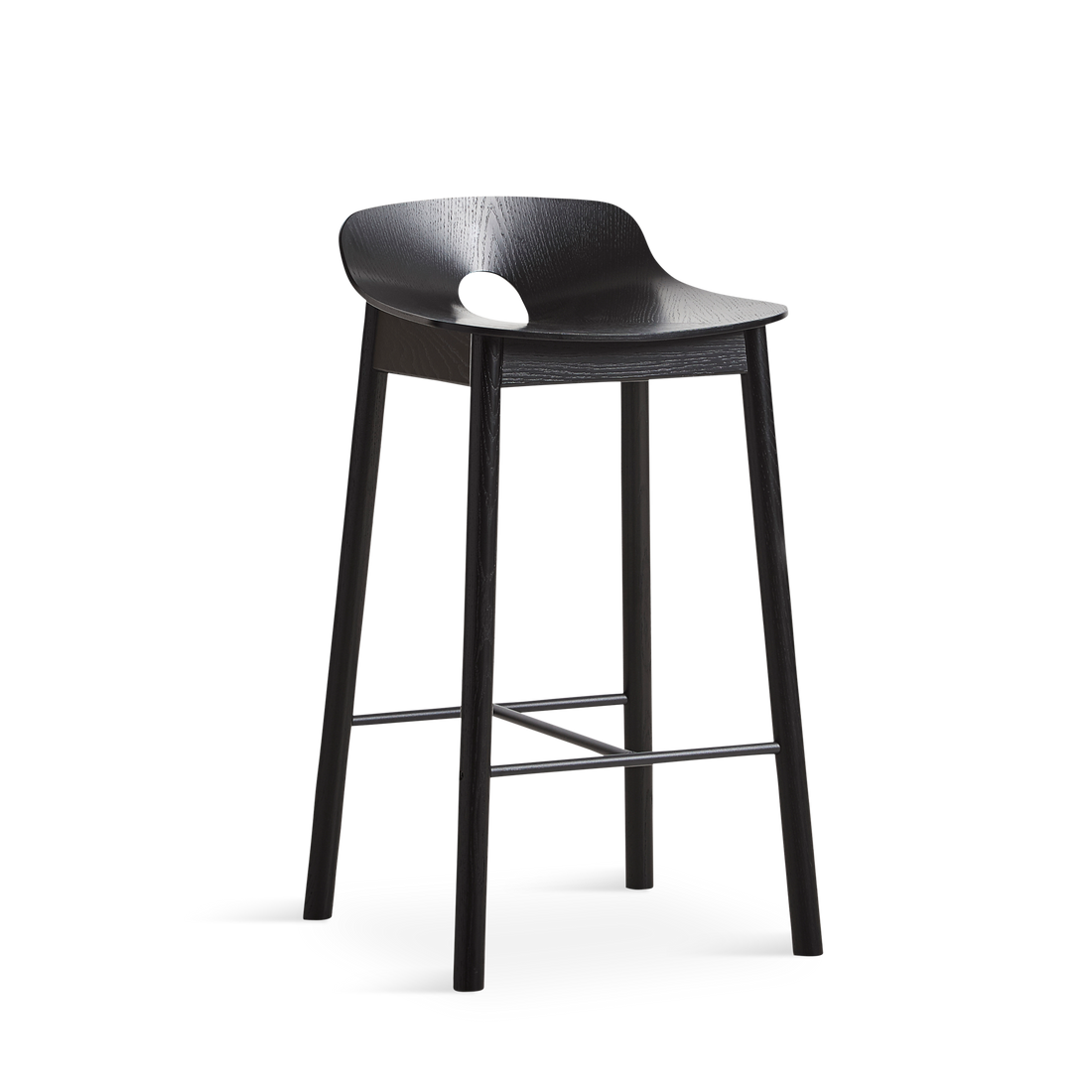 WOUD - Mono counter chair - Black - WOUD - DesignGaragen.dk
