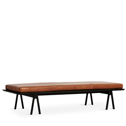 WOUD - Level daybed - Nougat/black 190x76,50x41 cm - WOUD - DesignGaragen.dk