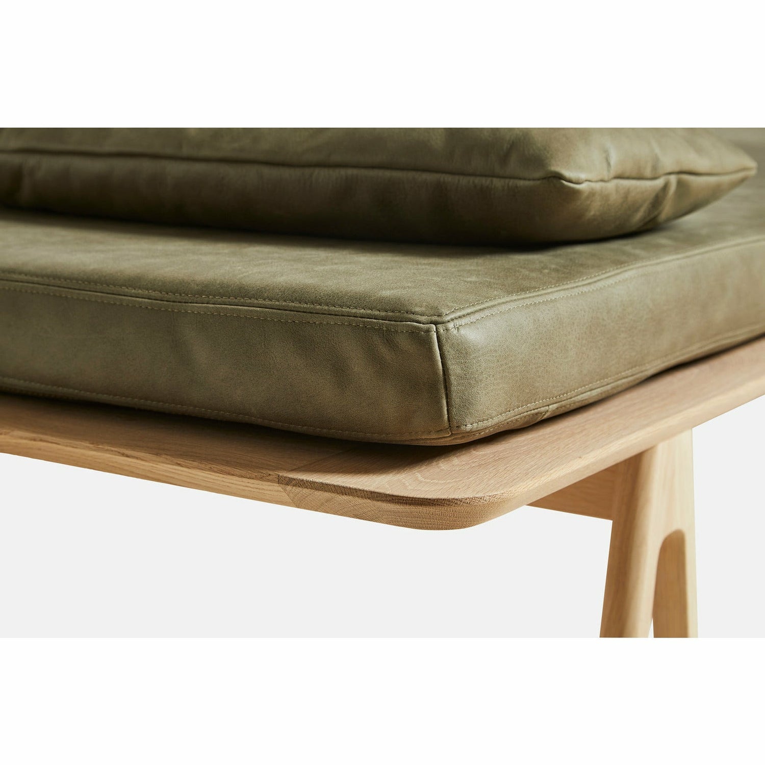 WOUD - Level daybed - Moss green/black 190x76,50x41 cm - WOUD - DesignGaragen.dk