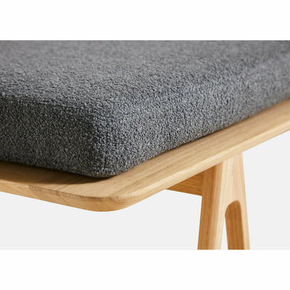 Woud - Level Daybed - Grey Bouclé/Oak 190x76,50 x 41 cm