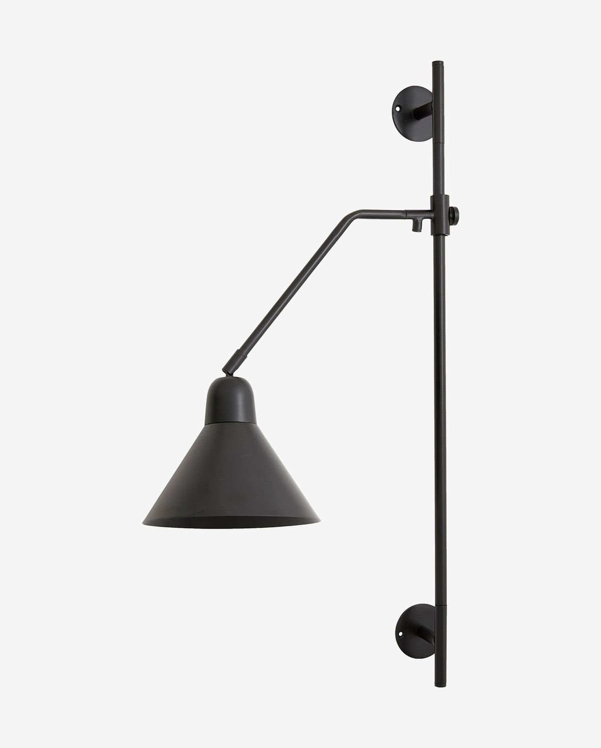 Buckwandlampe - H82 cm - Schwarz