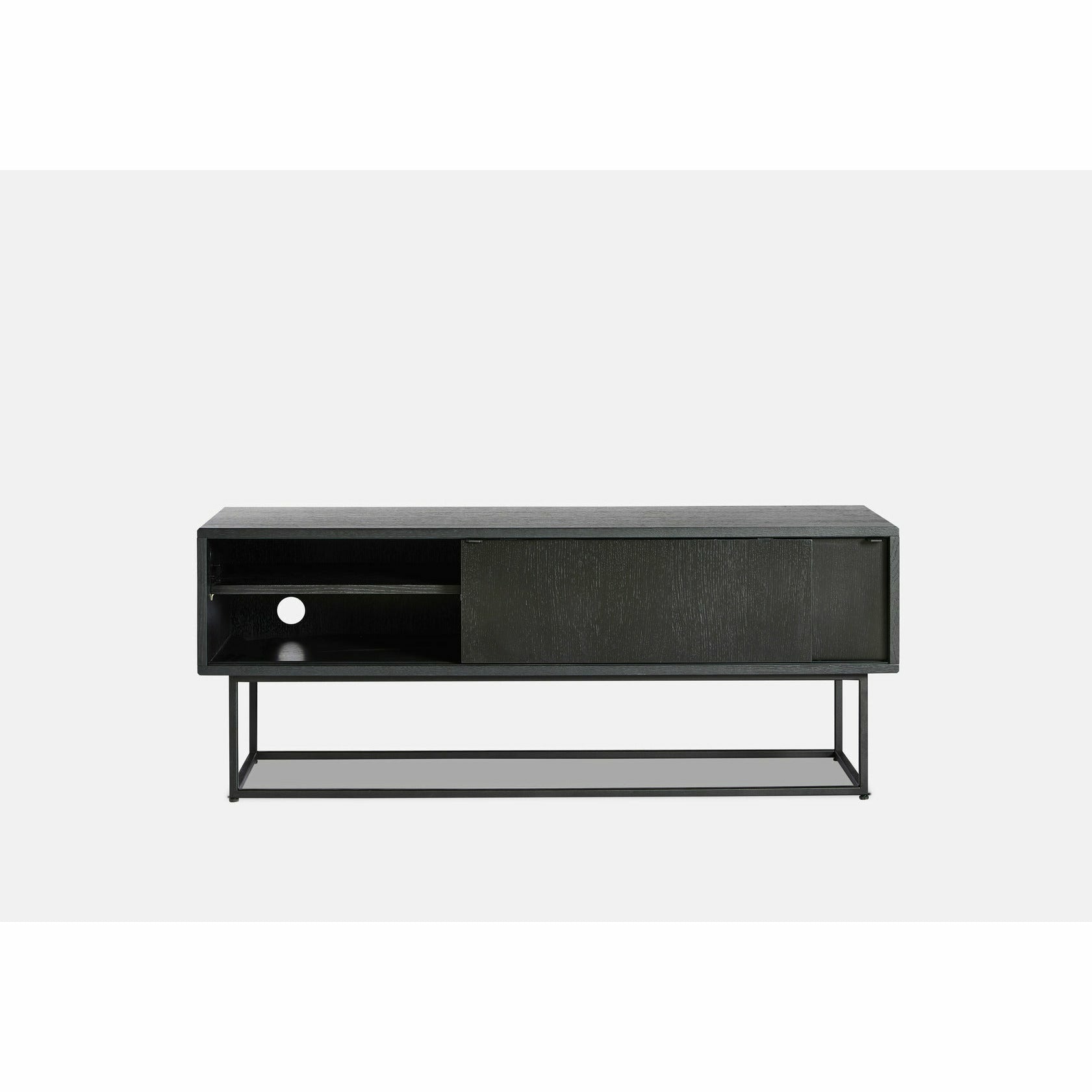 Woud - Virka Sideboard (niedrig) - schwarz