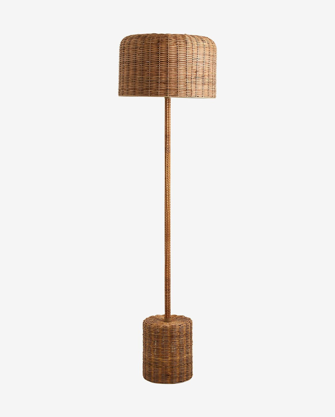 Rohrstocklampe im geflochtenen Zuckerrohr - H152 cm - Natur