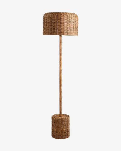 Rohrstocklampe im geflochtenen Zuckerrohr - H152 cm - Natur