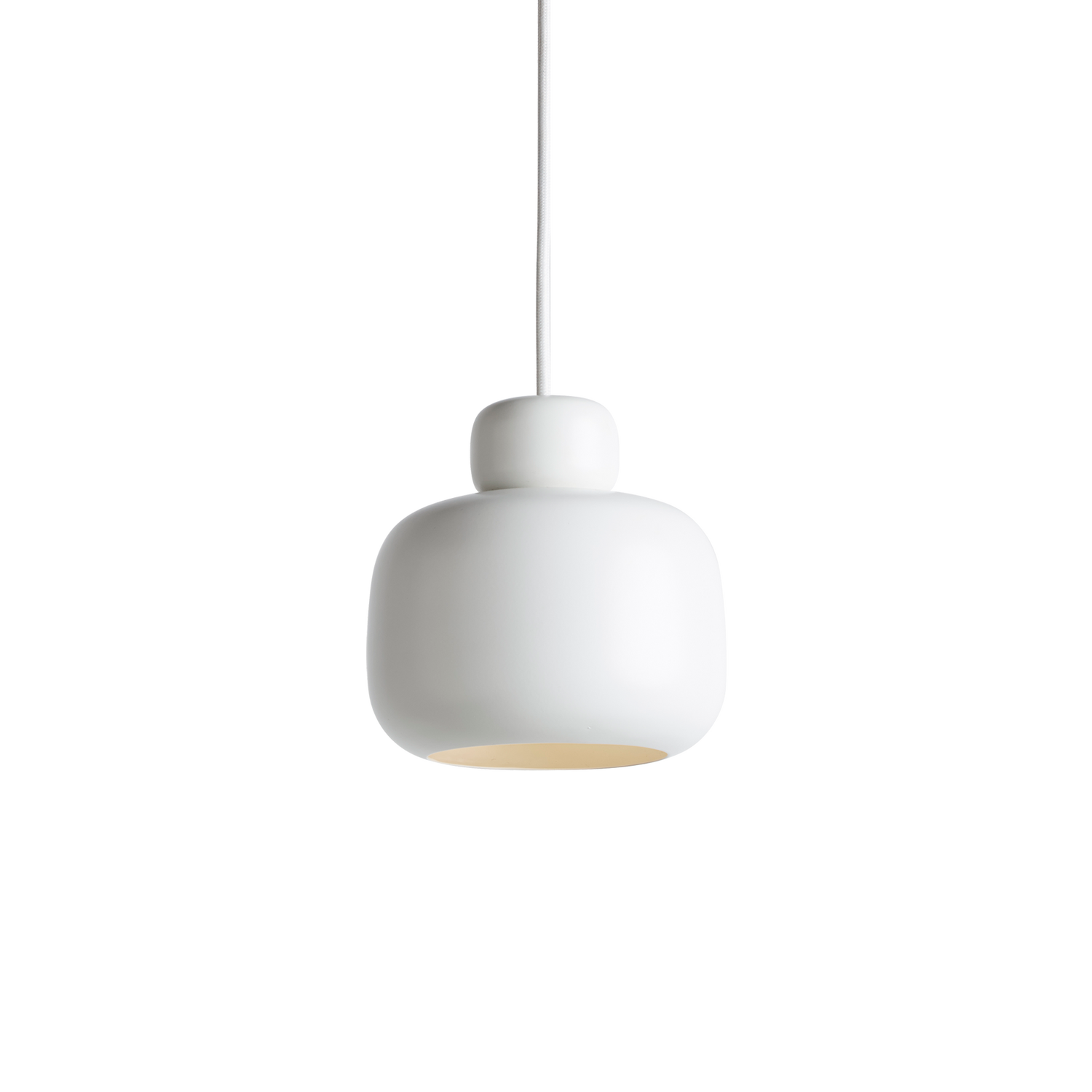 WOUD - Stone pendant (Small) - White - WOUD - DesignGaragen.dk