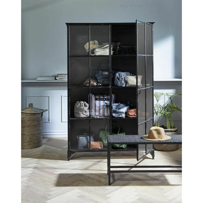 Nordal DOWNTOWN Vitrine aus Eisen - 185x120 - schwarz