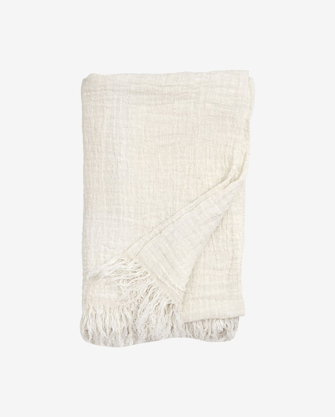 Alula -Bettdecke in Flachs - 270 x 270 cm - Weiß