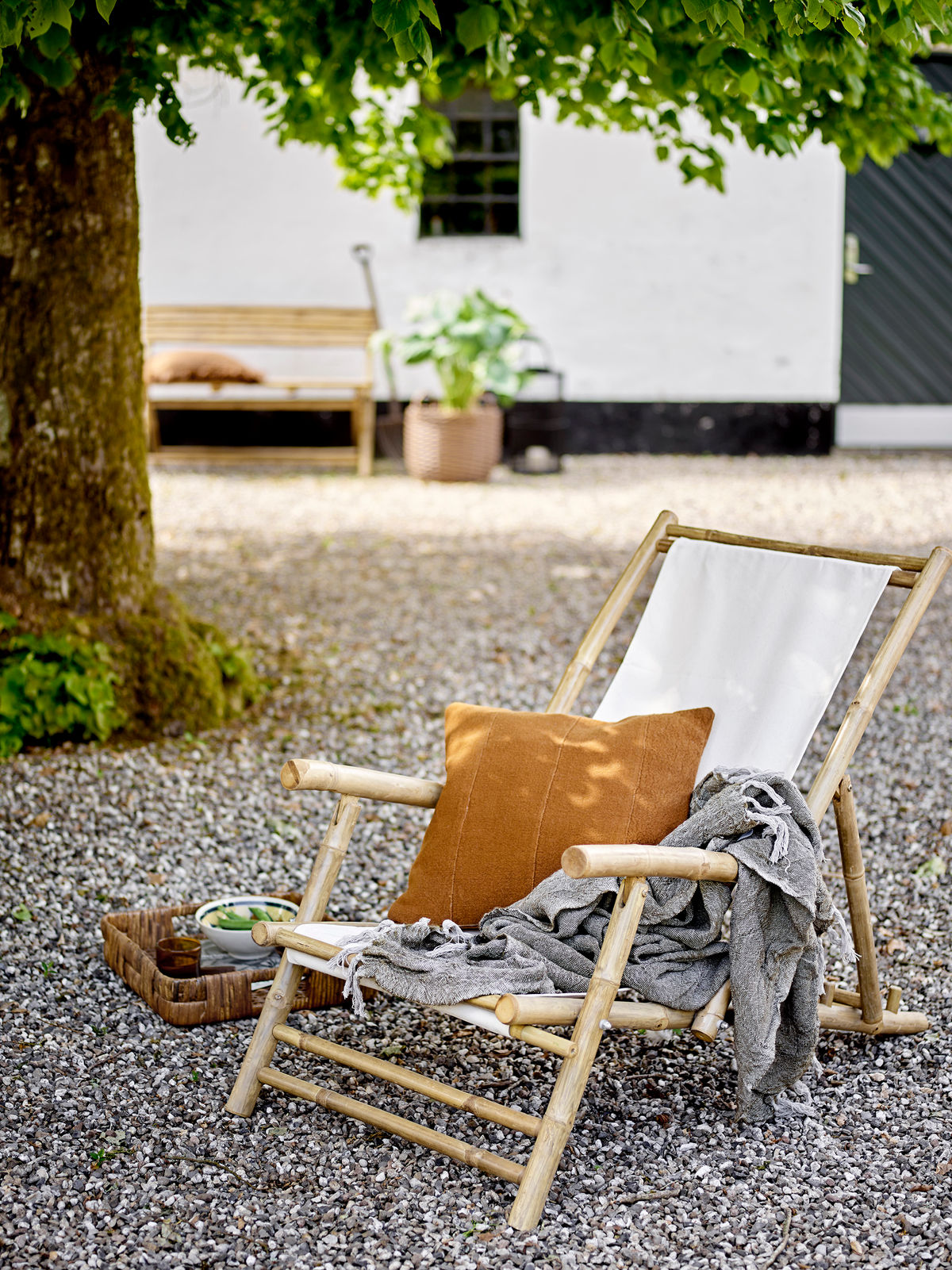 Bloomingville Corfu Sun Lounger, Natur, Bambus