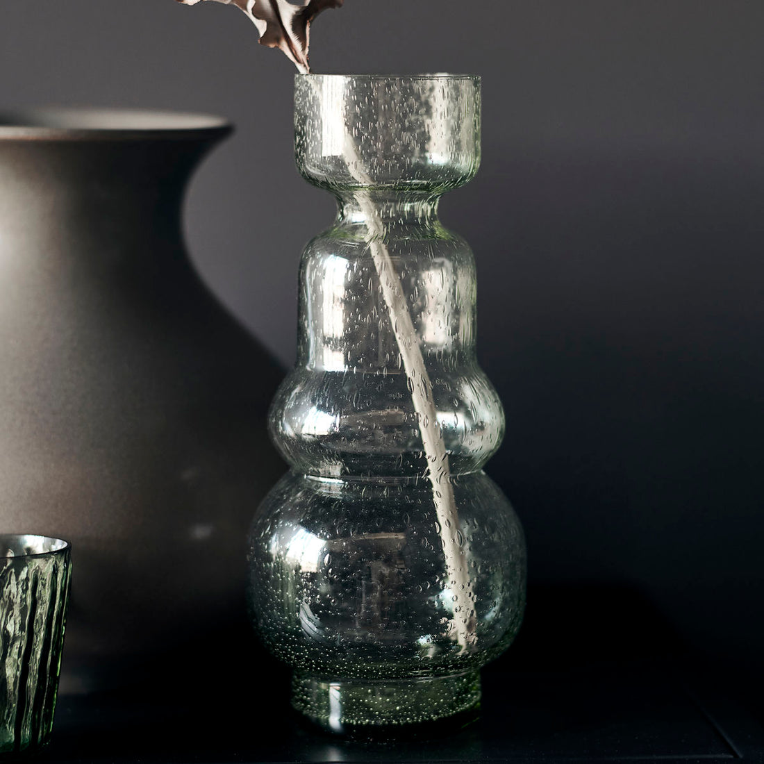Hausarzt - Vase, Organi, Grün - H: 26 cm, Durchmesser: 11 cm