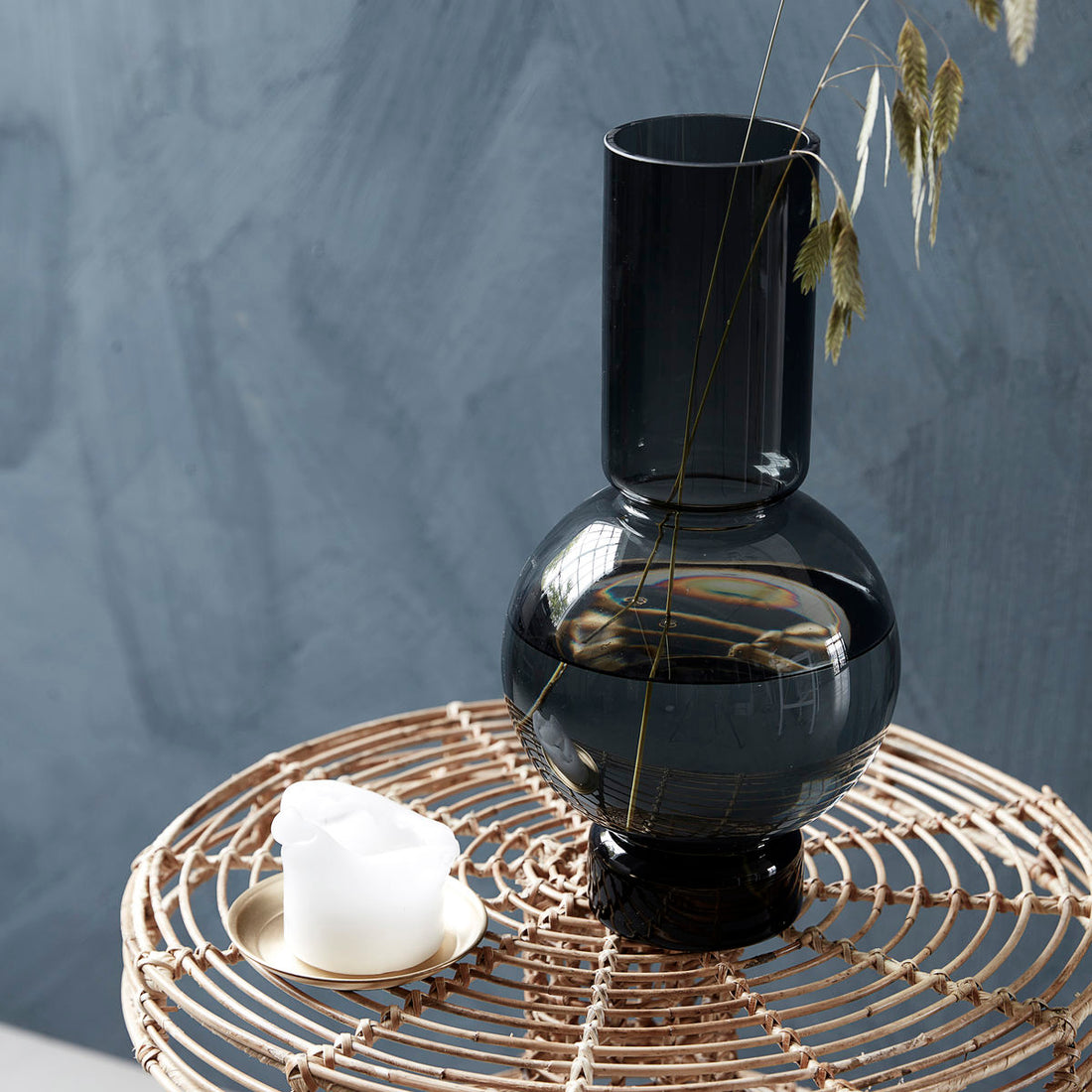 Hausarzt - Vase, Blase, Grau - H: 35 cm, Durchmesser: 17,5 cm