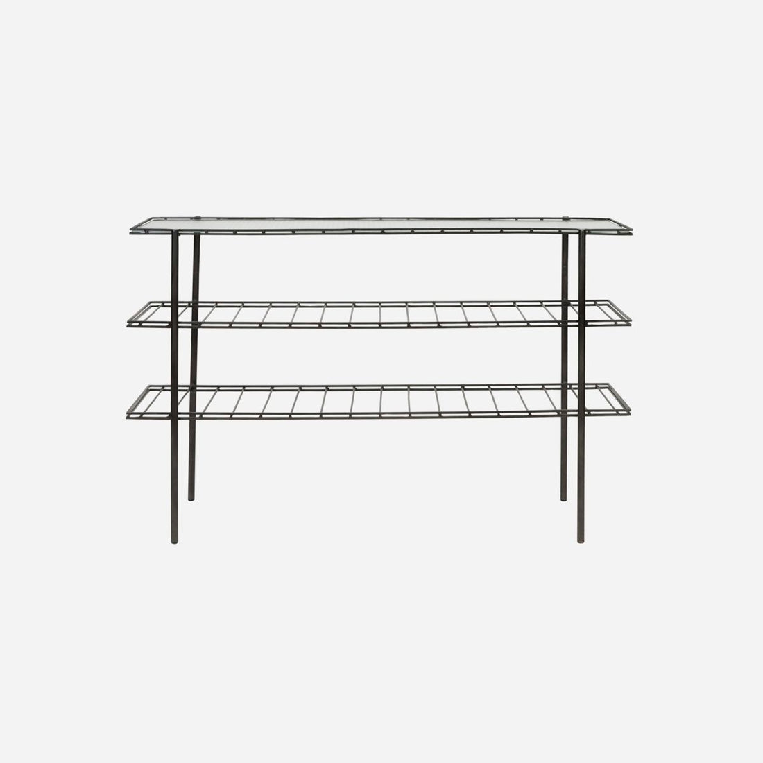 Hausarztkonsole/Tisch, Gany, Black-L: 35 cm, W: 130 cm, H: 85 cm