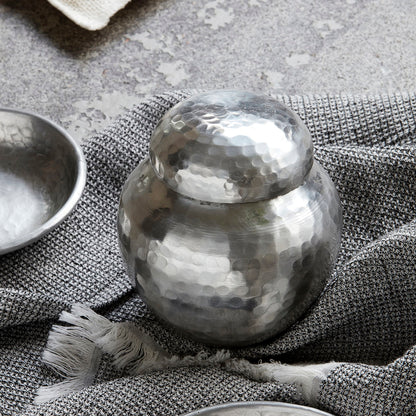 Hausarzt - Lagerung mit Deckel, Galior, Silber Finish - Durchmesser: 11,5 cm