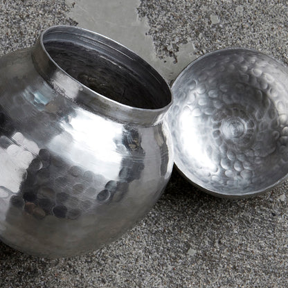 Hausarzt - Lagerung mit Deckel, Galior, Silber Finish - Durchmesser: 11,5 cm