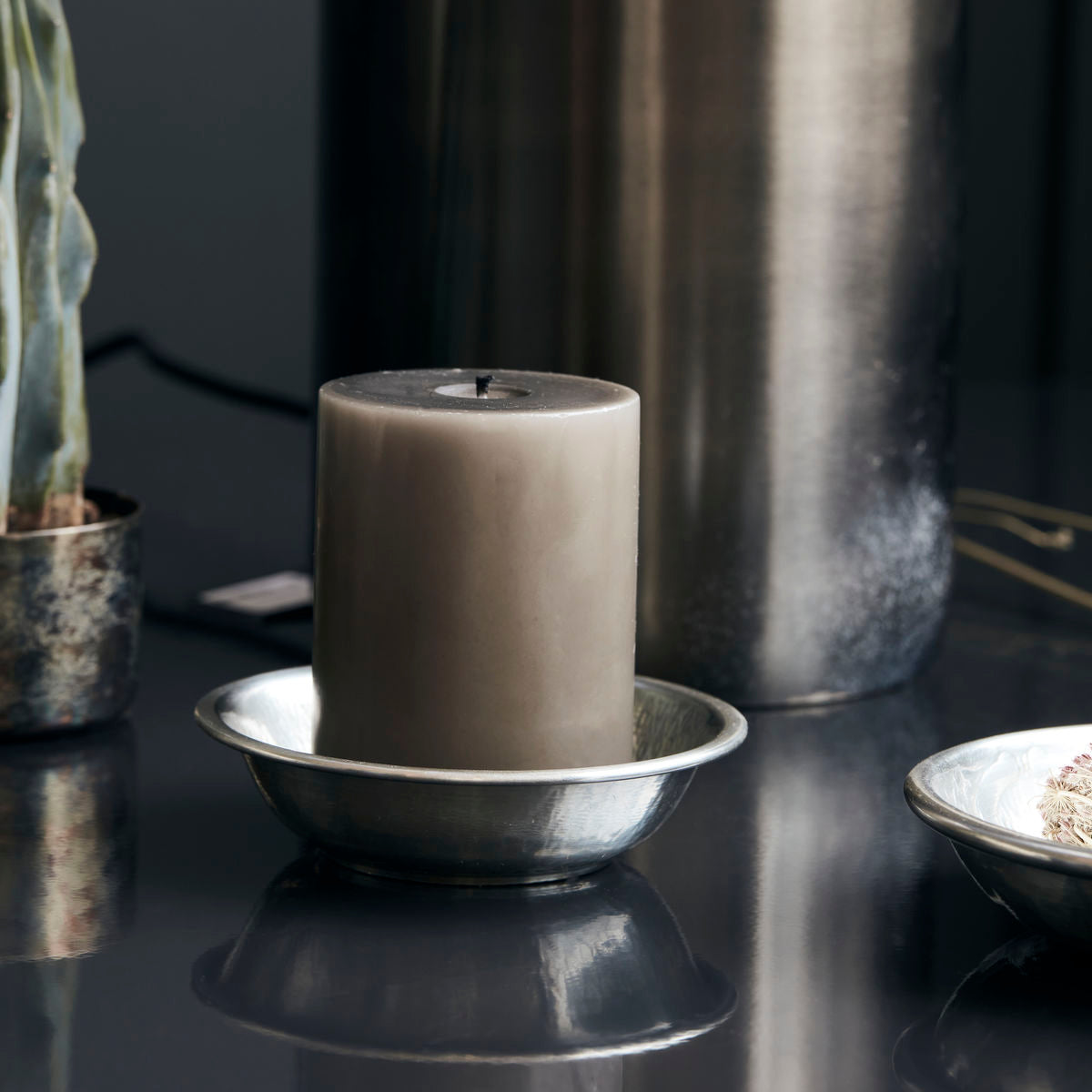 Hausarzt - Bakke, Tura, antikes Silber - H: 4 cm, Dia: 12 cm