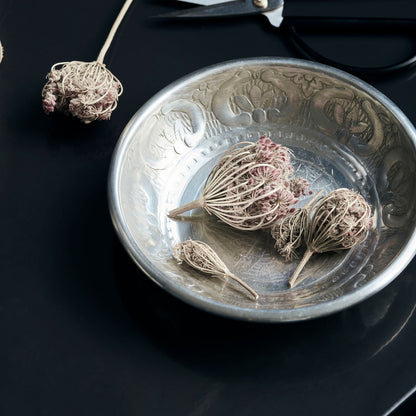 Hausarzt - Bakke, Tura, antikes Silber - H: 3 cm, Dia: 15 cm