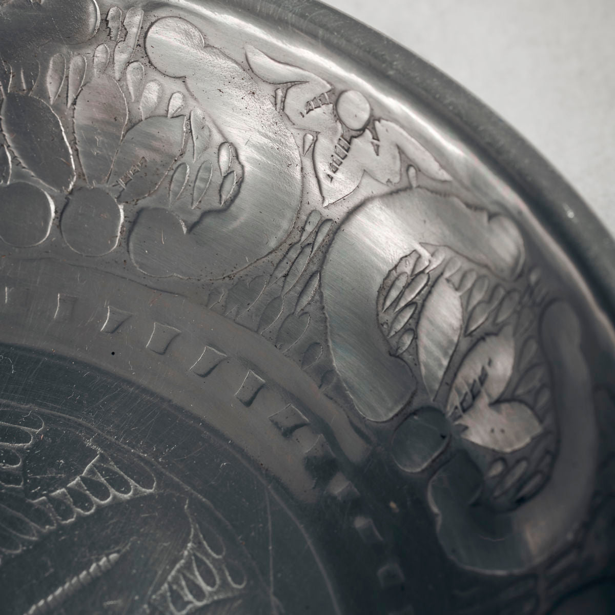 Hausarzt - Bakke, Tura, antikes Silber - H: 3 cm, Dia: 15 cm