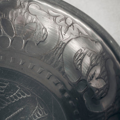 Hausarzt - Bakke, Tura, antikes Silber - H: 3 cm, Dia: 15 cm