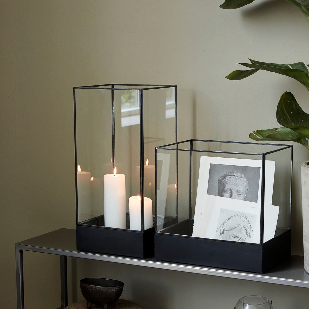 House Doctor - Displaybox, HDPlant, Schwarz antik