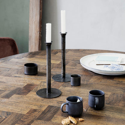 Hausarzt - Candlestick, Latuna, antikes Kupfer - H: 27 cm, Dia: 12,5 cm