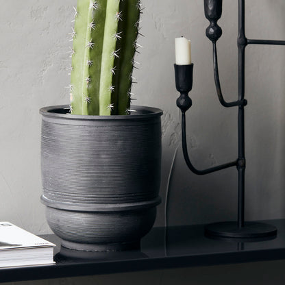 Hausarzt - Kräutertopf, Boden, Beton - H: 16 cm, Dia: 14 cm