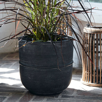 Hausarzt - Kräutertopf, Boden, Beton - H: 28 cm, Dia: 28 cm