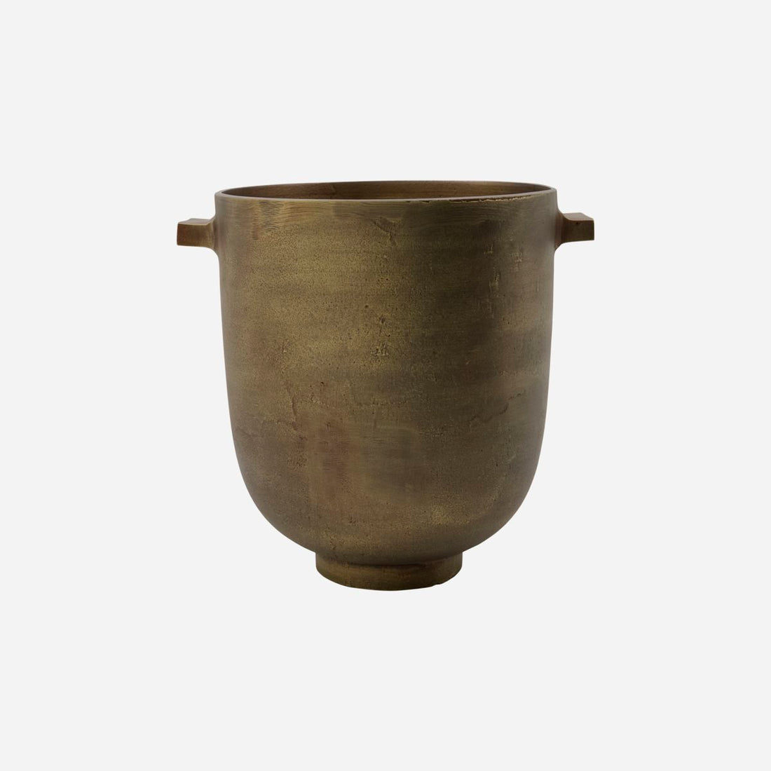 Hausarzt Herb Pot, Foem, Antique Messing-H: 24 cm, Dia: 20 cm